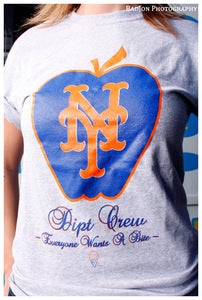 Image of Women's New York Dipt Cr3w Grey T Shirt