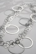 Image of Long chain with large scalloped edge loops