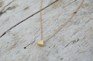 Image of Gold triangle necklace