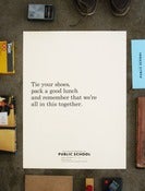 Image of 1st Edition Tie Your Shoes Poster