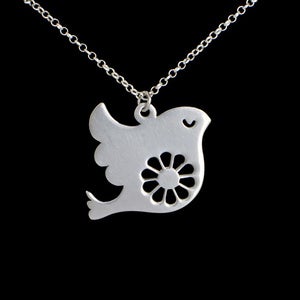 Image of Bird Necklace | Silver