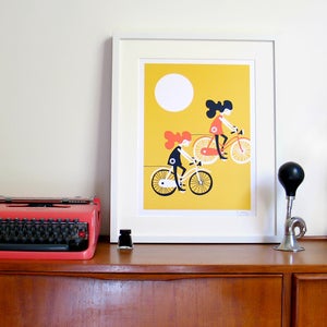 Image of Freewheelin' Screen Print | Yellow 