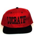 Image of RED/BLK "Lucratif" Snap-Back Hat