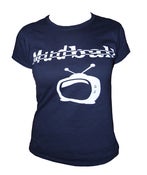 Image of Girls Skinny -Blue/White T-Shirt