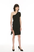 Image of (SOLD OUT) N25 - 90% COTTON/10% BAMBOO ULTRA-SOFT JERSEY BLEND SINGLE-SHOULDERED DRESS