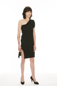 Image of (SOLD OUT) N25 - 90% COTTON/10% BAMBOO ULTRA-SOFT JERSEY BLEND SINGLE-SHOULDERED DRESS