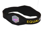 Image of Black- Equalibryum Titanium Infused Silicone Wristband