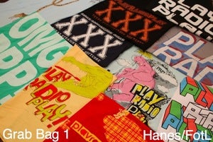 Image of PlayRadioPlay! T-Shirt Grab Bag 1 (Fruit of the Loom, Hanes)