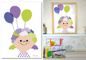 Image of Affiche {Les ballons de Nina}