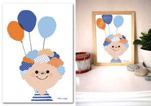 Image of Affiche {Les ballons d'Hugo}