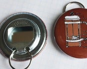Image of coffee lovers french press bottle opener