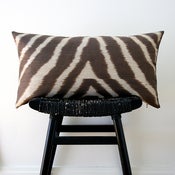 Image of SAFARI Pure Silk Cushion Cover 63 x 34 cm