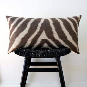 Image of SAFARI Pure Silk Cushion Cover 63 x 34 cm