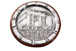 Image of Drew Estate Logo Pewter Round Ashtray