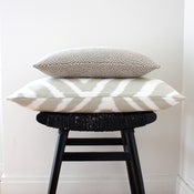 Image of TAN SAFARI Pure Silk Cushion Cover 63 x 34 cm
