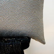 Image of GREY PEBBLE BEACH Cotton Silk Rayon Cushion Cover 50 x 30 cm