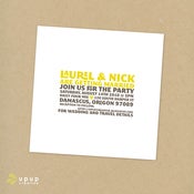 Image of eco-friendly wedding invitation suite - type III -CLICK FOR COLORS