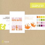 Image of eco-friendly wedding invitation sample kit