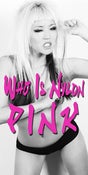 Image of "Who is Nylon Pink" sticker