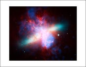 Image of Chandra Hubble Spitzer View Of The M82 Galaxy 
