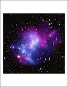 Image of Galaxy Cluster With Four Separate Galaxies