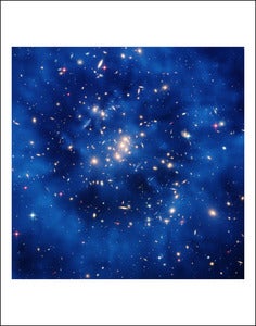 Image of Hubble Finds Dark Matter Ring in Galaxy Cluster 