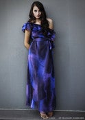 Image of off the shoulder goddess dress