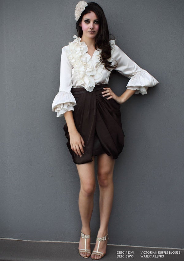 ruffle blouse on Depiction     Victorian Ruffle Blouse