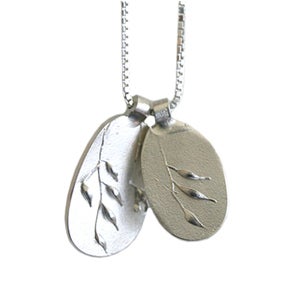 Image of double medallion - branches