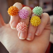 Image of Dahlia Flower Ring - Available in Many Colors!
