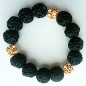 Image of LAVA STONE BLING BRACELET