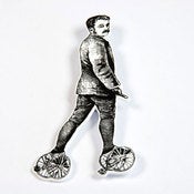 Image of BROOCH - the man: training wheels