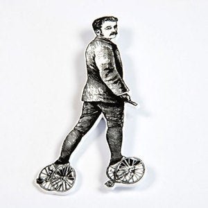 Image of BROOCH - the man: training wheels