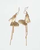 Image of butterfly and chain earrings