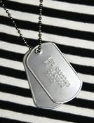 Image of "JE SUIS UN GARCON DE GLASGOW" Dog Tag