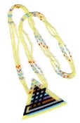Image of Hand-Beaded Pyramid Necklace PN2