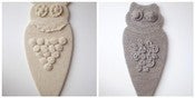 Image of custom hand-knit owls