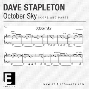 Image of Dave Stapleton - October Sky (Score and Parts)