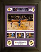 Image of Lakers 2009 Champions 24KT Gold Coin Signature Frame