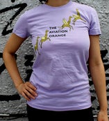 Image of Girls Lavender Flying Giraffe Tee