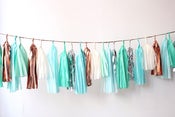 Image of Tassel Garlands-Blue/Mint
