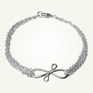 Image of Victorian Ribbon Bracelet, Sterling Silver