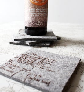 Image of Beer Glassware - set of four coasters 