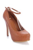 Image of T-Strap Chestnut Platform MaryJane
