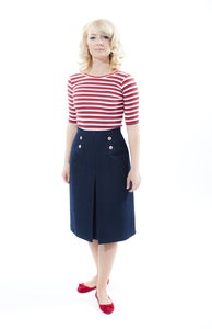 Image of 'Little Jess' skirt - Nautical - DENIM