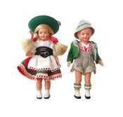Image of Petit couple de poupée de collection