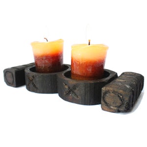 Image of Antiqued Two Hole Sugarmold