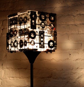 Image of CASSETTE TAPES FLOOR LAMP