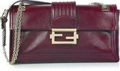 Image of Maxi polished-leather shoulder bag