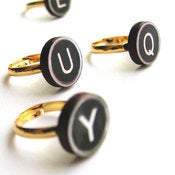 Image of Typewriter Key Rings